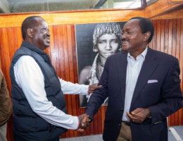 ODM leader Raila Odinga and Kalonzo Musyoka. 