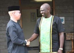 DP William Ruto and Isaac Mwaura. 