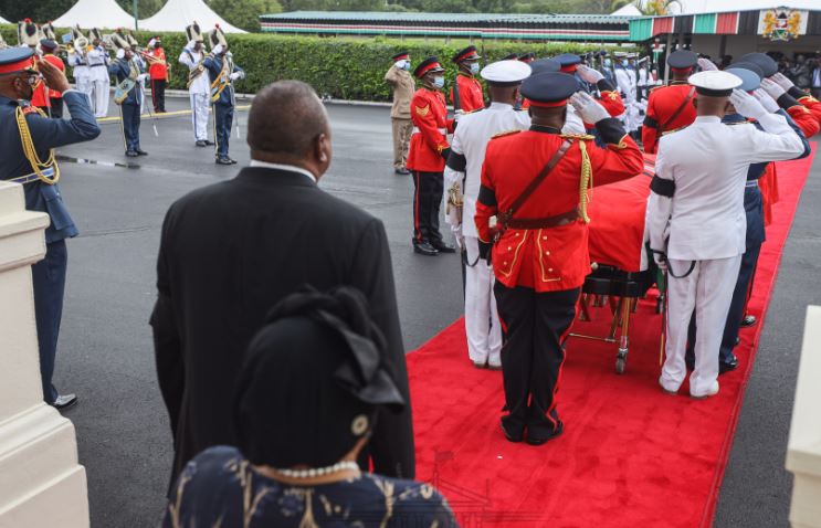 President Uhuru Kenyatta at State House. 