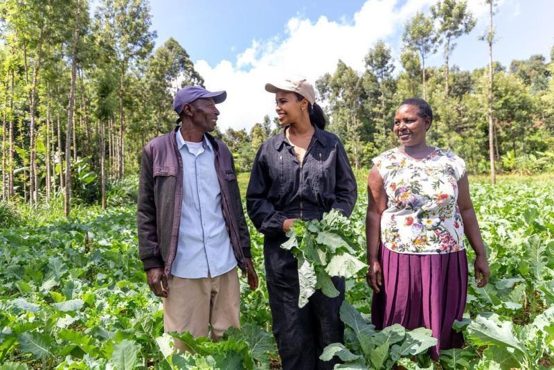 Hollywood Star Idris Elba's Wife Sabrina Elba in Kenya. 