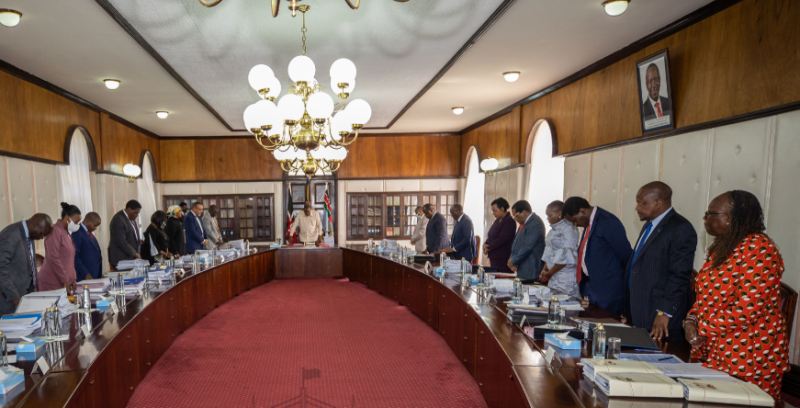 President Uhuru Kenyatta and his Deputy William Ruto Meet at State House 