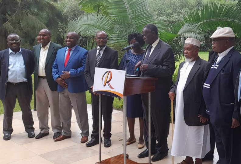 The Azimio panel tasked with selecting Raila Odinga's running mate.  