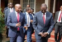 Senator Professor Kithure Kindiki and DP William Ruto.