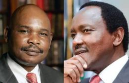 College image of Prof Makau Mutua and Kalonzo Musyoka. 