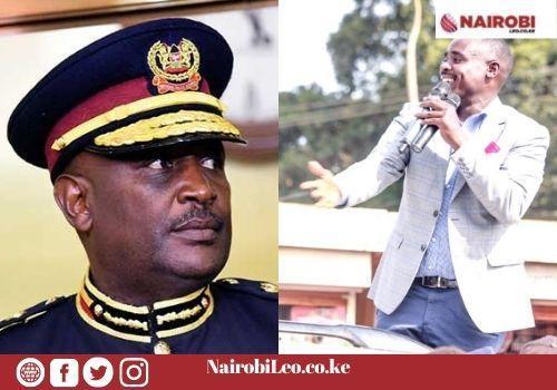 College image of IG Hilary Mutyambai and Senator Cleophas Malalah. 