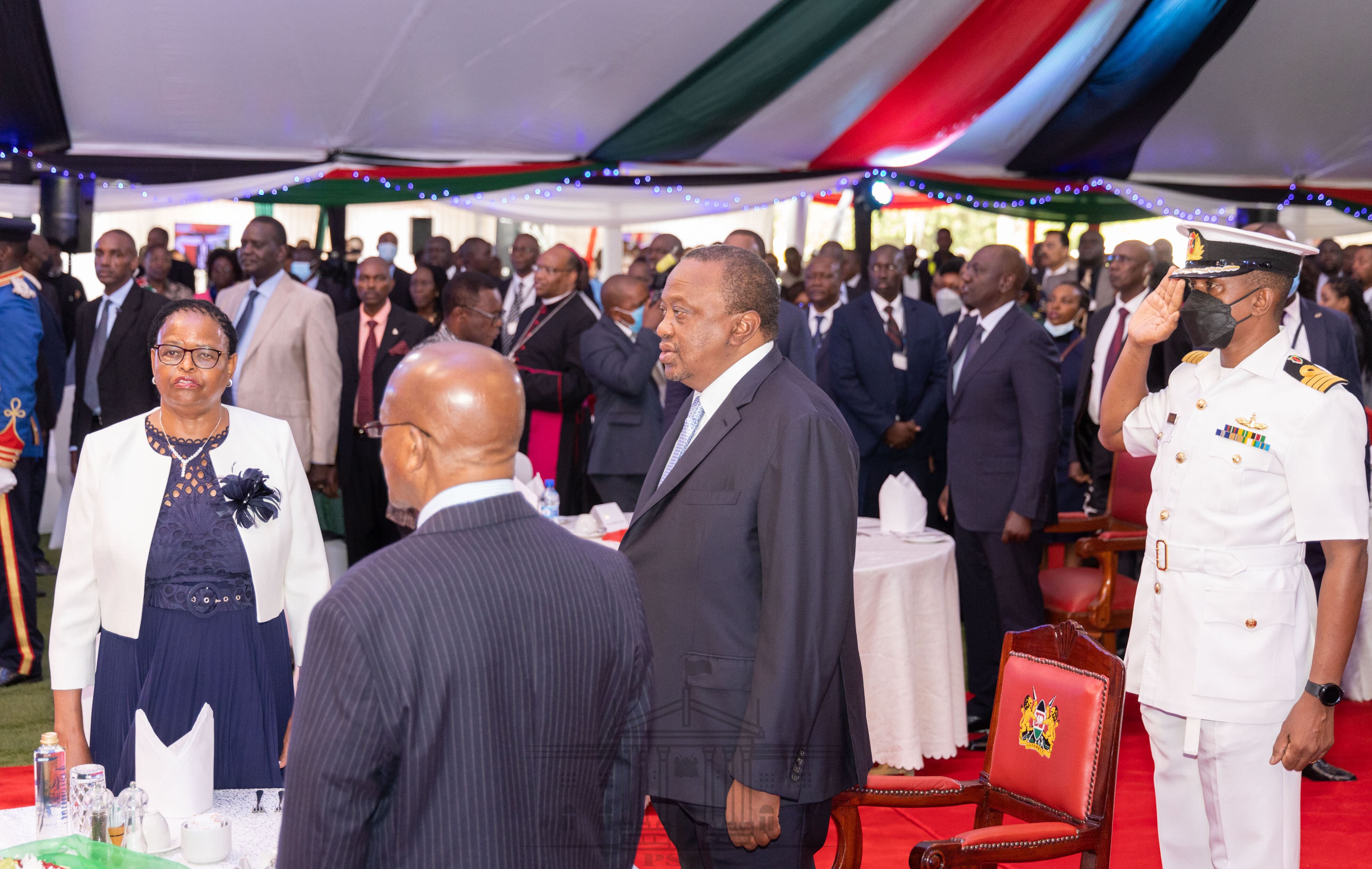 President Uhuru Kenyatta and his deputy William Ruto on Thursday, May 26, attended the National Prayer Breakfast at Safari park. 