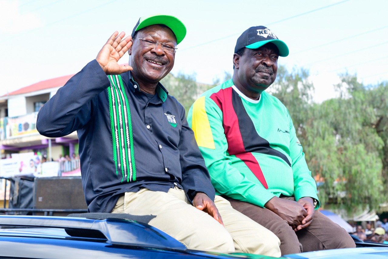 File image of Senator Moses Wetangula and ANC leader Musalia Mudavadi. 