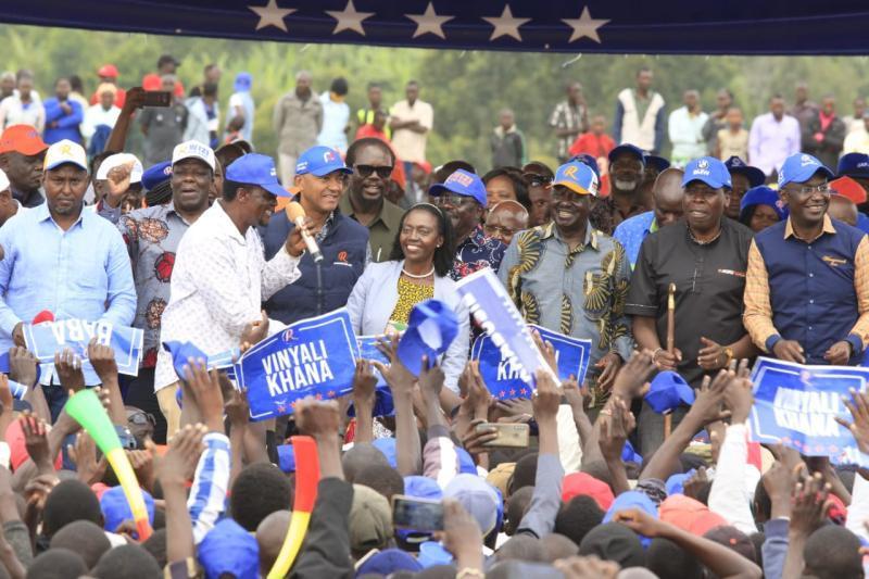 Azimio campaigns in Bungoma County. 