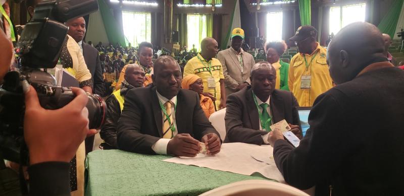 Deputy President William Ruto and his running mate Rigathi Gachagua. 