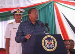 File image of President Uhuru Kenyatta. 
