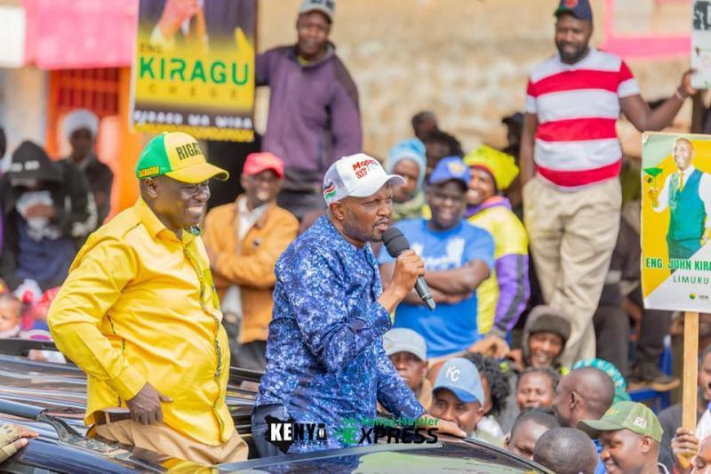 Rigathi Gachagua and Moses Kuria. 