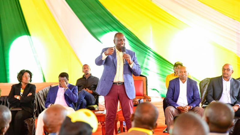Deputy President William Ruto in Karen. 