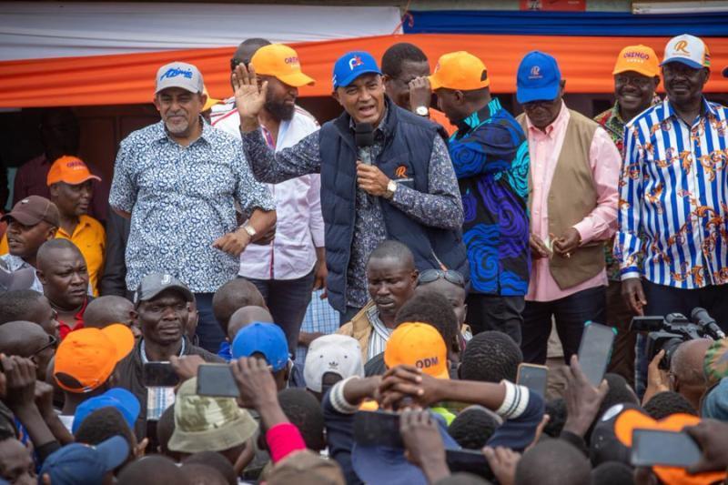 Azimio la Umoja rally in Siaya County. 