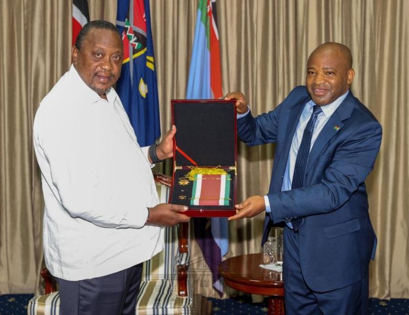 File image of President Uhuru Kenyatta at State House. 