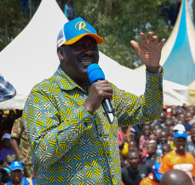 File image of Raila Odinga.
