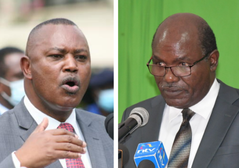 College image of George Kinoti and Wafula Cebukati. 