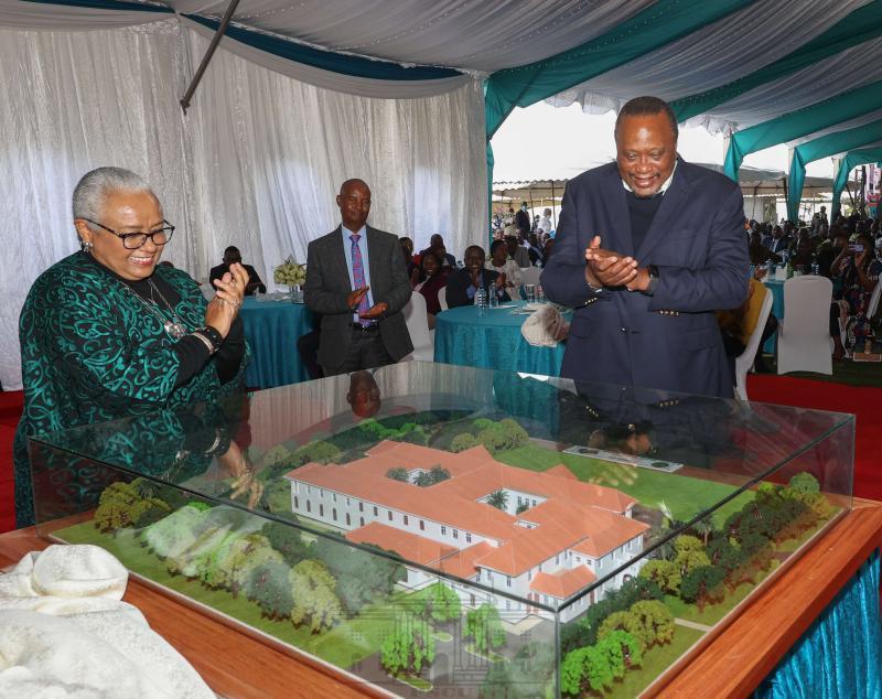 President Uhuru Kenyatta and First Lady Margaret Kenyatta. 