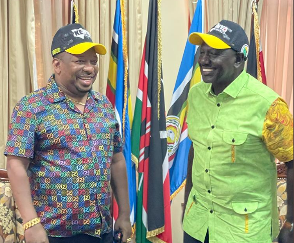 Mike Sonko and DP William Ruto.