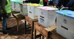 One of the polling stations.