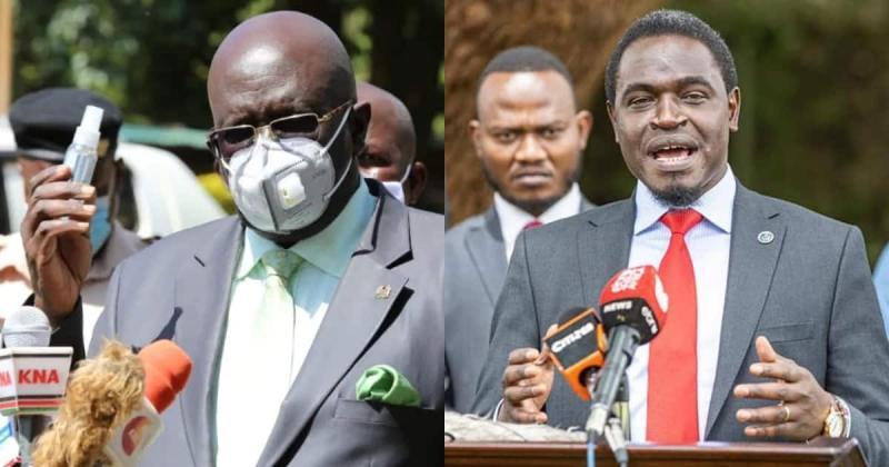 College image of CS George Magoha and Nelson Havi.