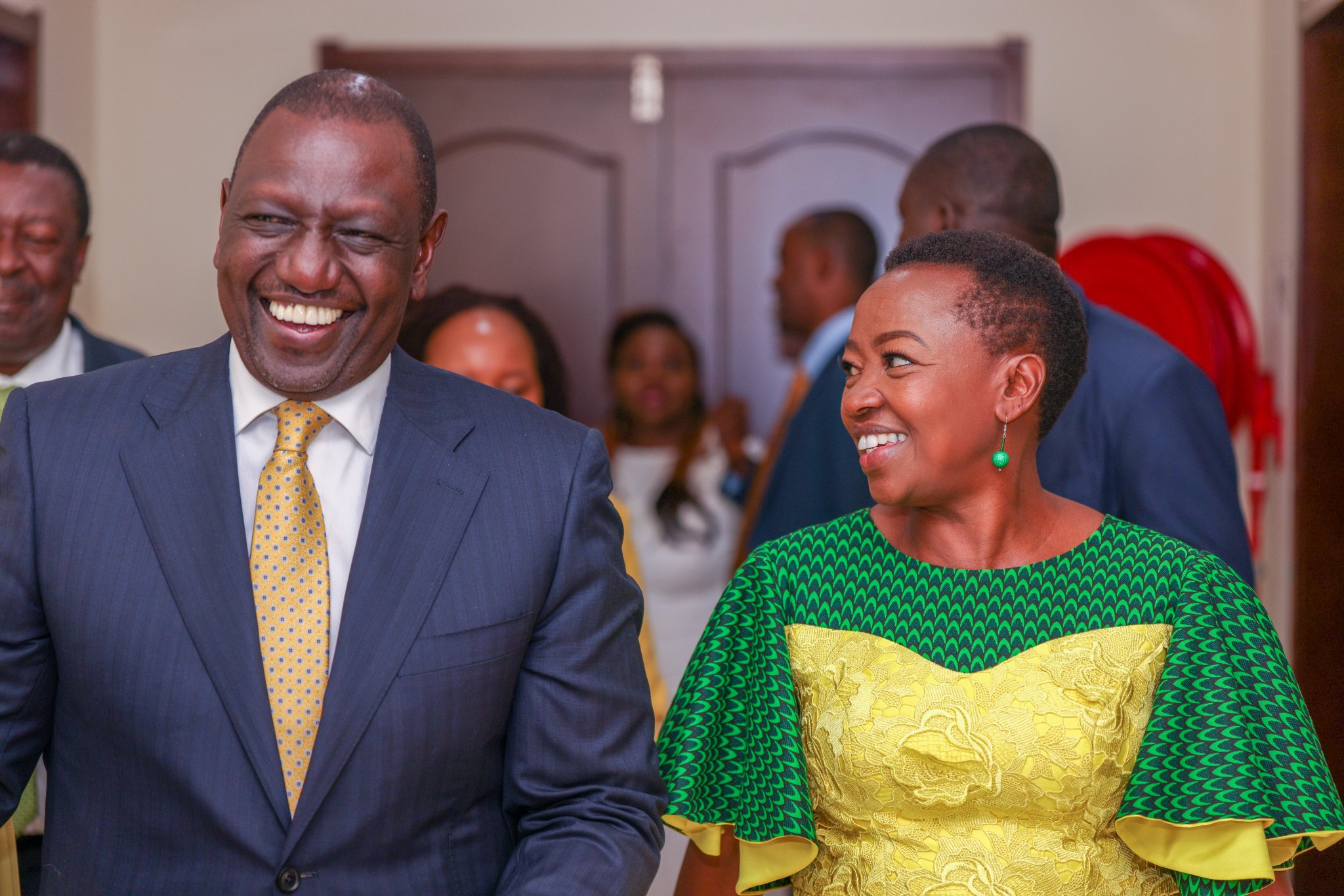 President-elect William Ruto and his wife Rachel Ruto.