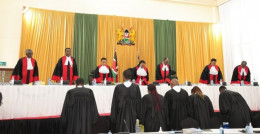 Supreme Court judges presiding over the presidential election petition.