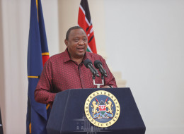 File image of President Uhuru Kenyatta.