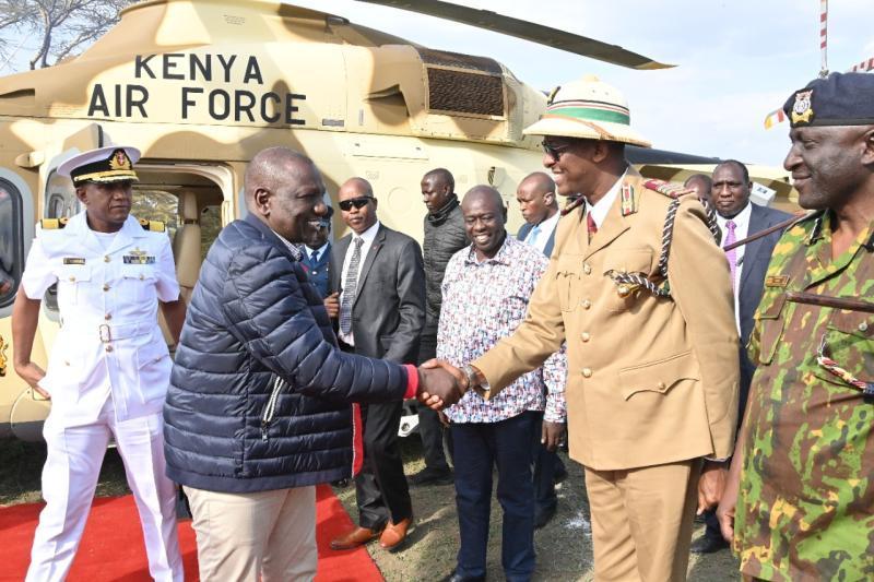 President William Ruto in Naivasha.
