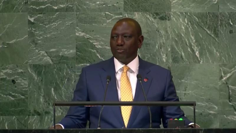 President William Ruto at the UNGA.
