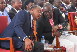 File Image of President Uhuru Kenyatta and Deputy President William Ruto.
