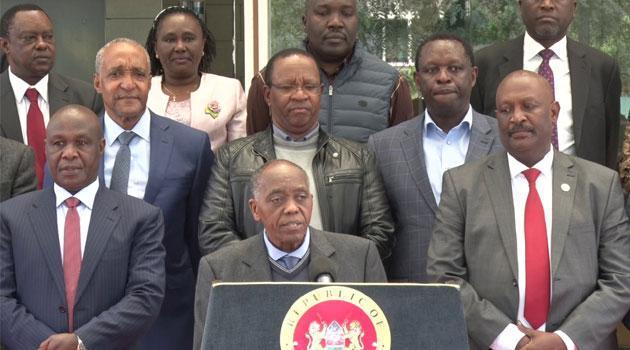 Head of Public Service Joseph Kinyua leads the transition committee.