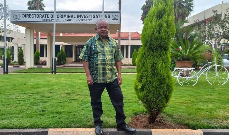 Inspector Mwala at DCI headquarters.