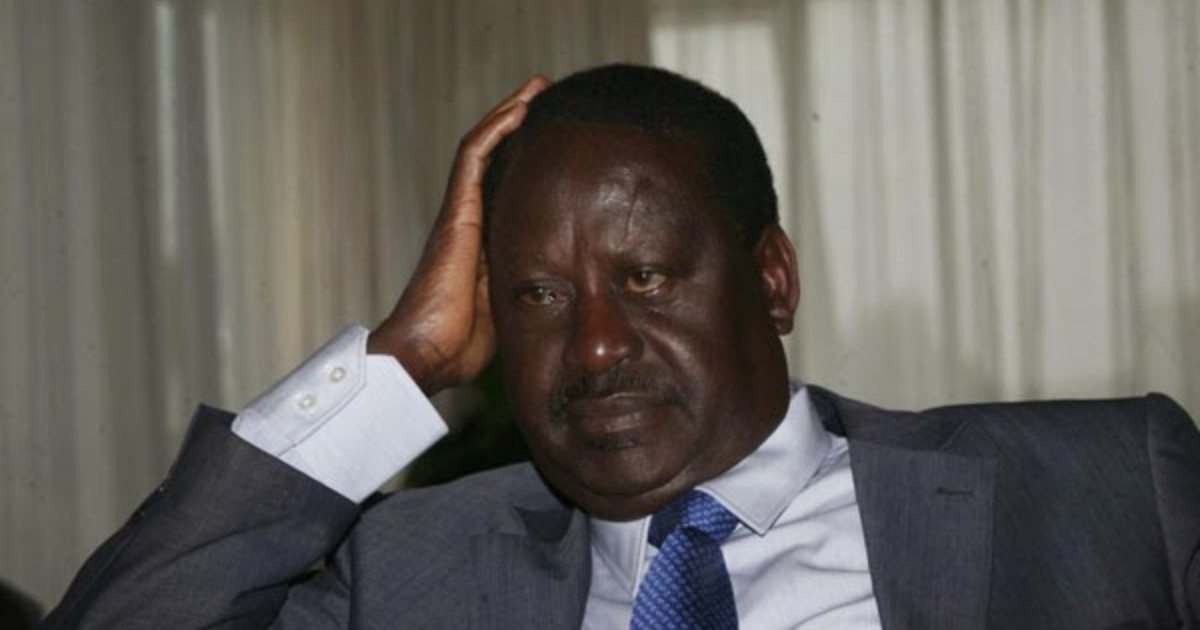 File image of ODM leader Raila Odinga.