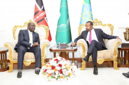 President William Ruto and Ethiopian Prime Minister Abiy Ahmed Ali .