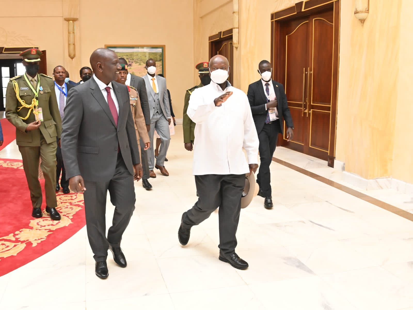 President William Ruto and his Ugandan counterpart Yoweri Museveni.