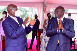 President William Ruto and his Ugandan counterpart Yoweri Museveni.