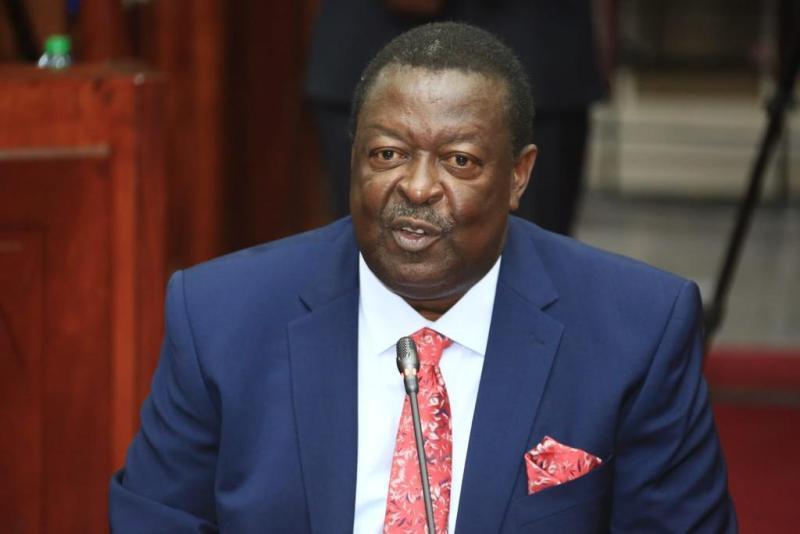 The nominee for the Prime Cabinet Secretary Musalia Mudavadi