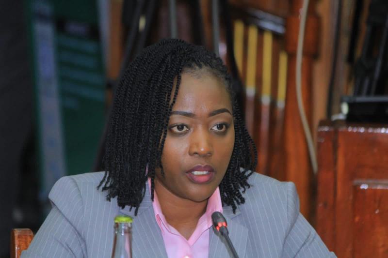Environment and Forestry Cabinet Secretary  Roselinda Soipan Tuya.