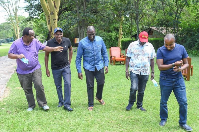 File image Economist Dr David Ndii, Kikuyu MP Kimani Ichungwah, President William Ruto and his deputy Rigathi Gachagua.