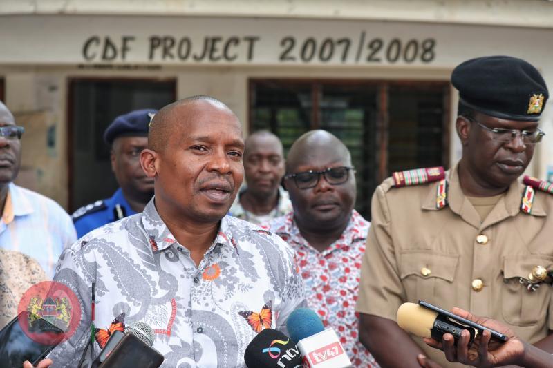 Interior CS Kithure Kindiki in Kilifi County.