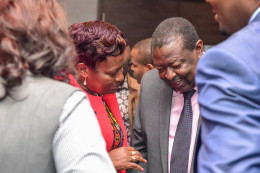 Musalia Mudavadi meets parliamentarians from the Western region.