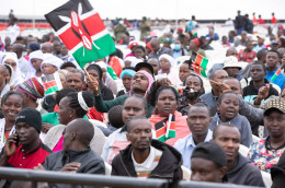 File image of Mashujaa Day celebrations at Uhuru gardens, Nairobi County.