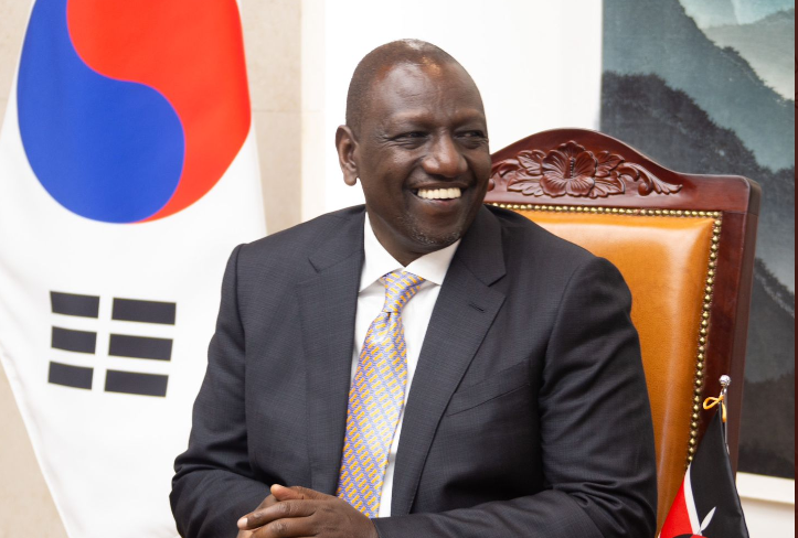 President William Ruto in South Korea.