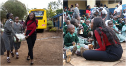 Charlene Ruto called on the Lang'ata Primary School pupils on Friday.