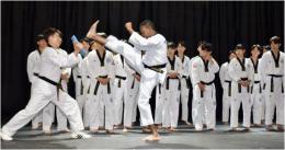 Foreign Affairs CS Alfred Mutua showcasing his Tae Kwondo prowess in Seol, South Korea.