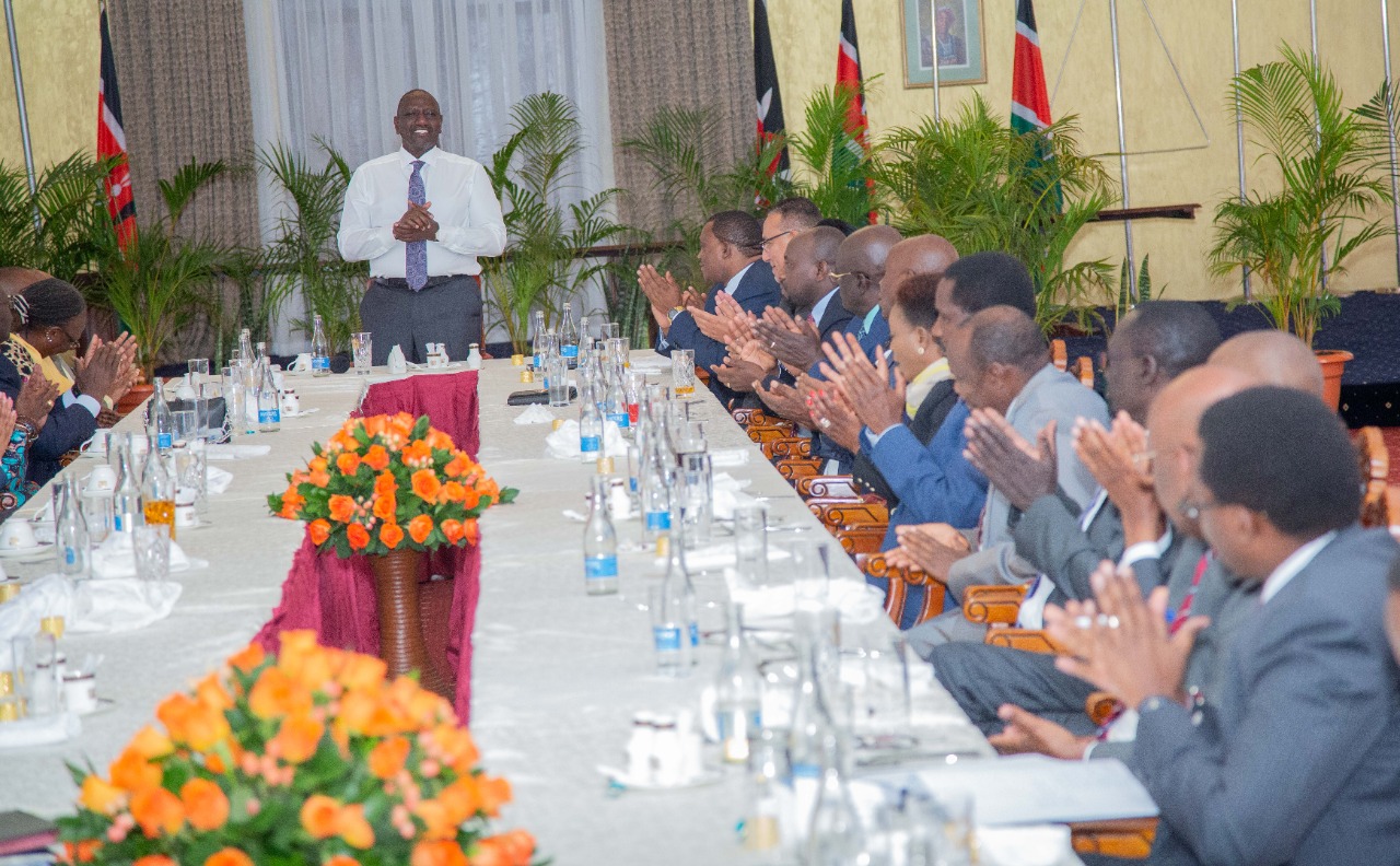 President Ruto Hosts Outgoing and Incoming Cabinet Secretaries.