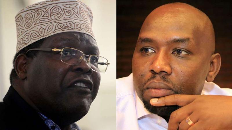 College image of Miguna Miguna and Transport CS Kipchumba Murkomen.