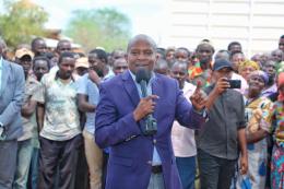 Interior Cabinet Secretary Prof. Kithure Kindiki in Kitui County.