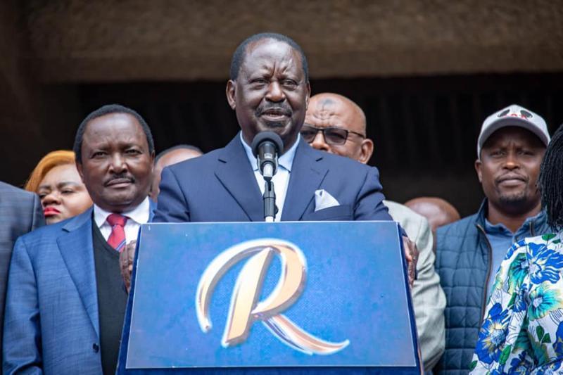 File Image of Raila Odinga.