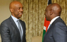 President William Ruto and Google Senior Vice President for Technology and Society James Manyika in Washington D.C.